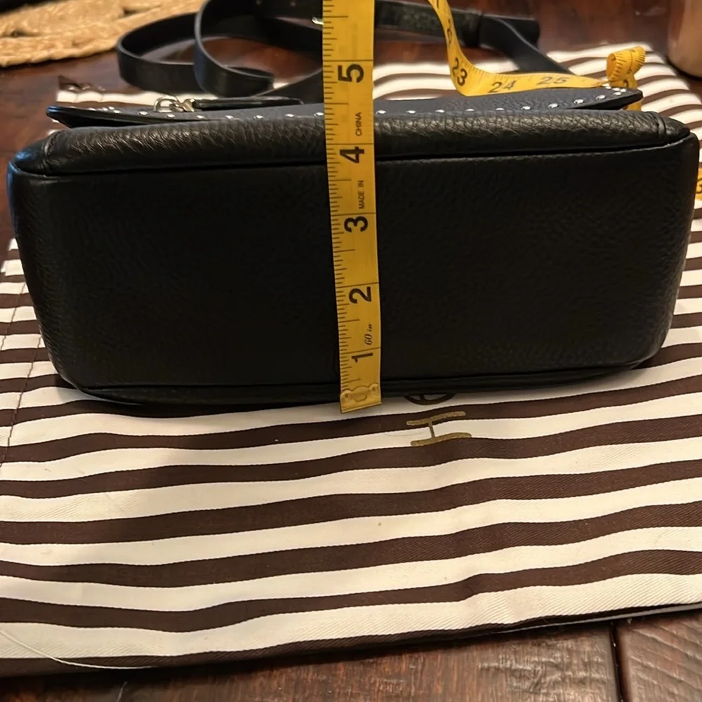 Henri Bendel Dakota studded flap Crossbody Black - Picture 15 of 16